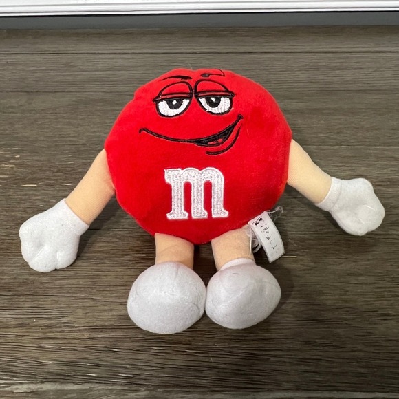 M & M Other - Red Milk Chocolate M & M Plush Toy Stuffed Animal Kids Toy Gift Collectible